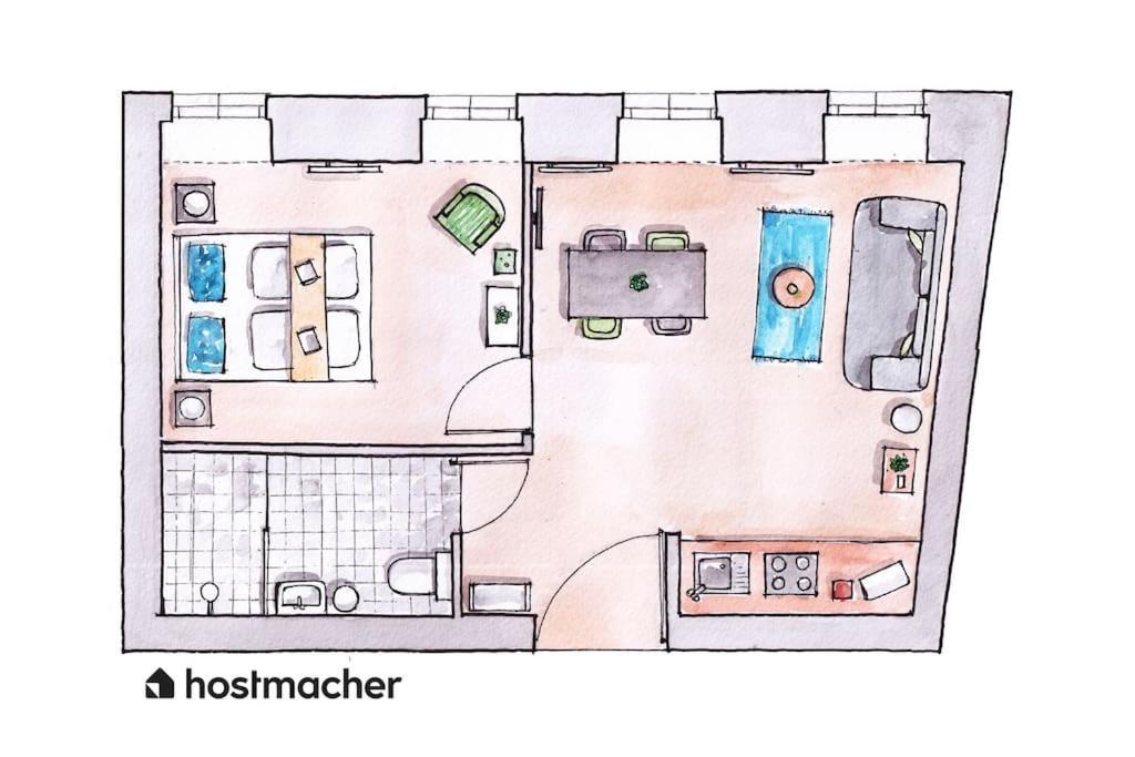 비엔나 Sleek 1Br Flat Near Center By Hm 아파트 외부 사진